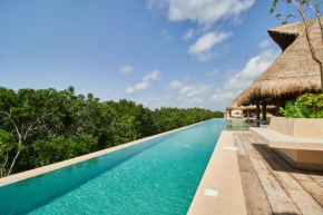Stunning & Peaceful Apartment Aldea Zama Kids Club, Campfire, Jacuzzi & Rooftop Pool
